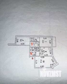 3-к квартира, вторичка, 62м2, 3/9 этаж