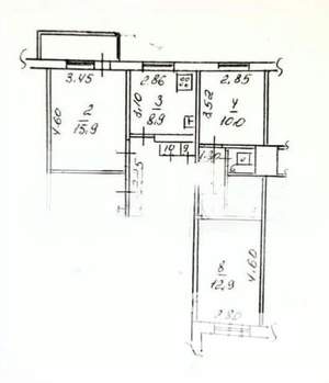 3-к квартира, вторичка, 63м2, 5/10 этаж