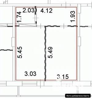 1-к квартира, вторичка, 45м2, 3/19 этаж