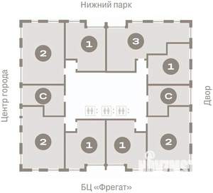 2-к квартира, вторичка, 72м2, 4/25 этаж