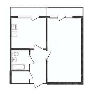 1-к квартира, вторичка, 45м2, 15/15 этаж