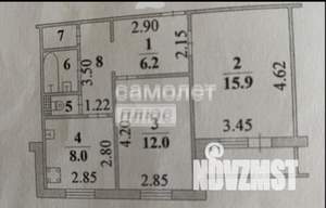 2-к квартира, вторичка, 52м2, 8/10 этаж