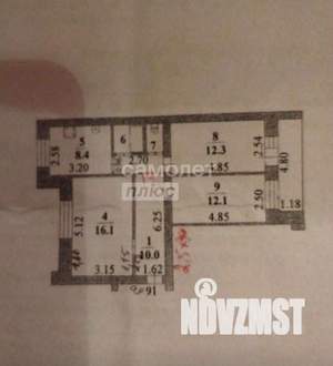 3-к квартира, вторичка, 64м2, 1/10 этаж