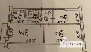 3-к квартира, вторичка, 62м2, 1/5 этаж
