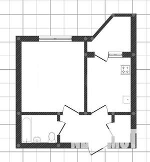 1-к квартира, вторичка, 44м2, 7/10 этаж