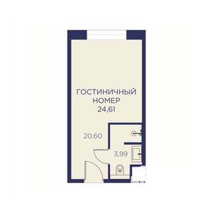 1-к квартира, вторичка, 25м2, 8/23 этаж