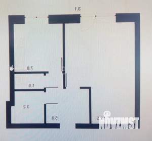 1-к квартира, вторичка, 35м2, 2/5 этаж