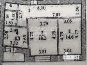 2-к квартира, вторичка, 60м2, 4/17 этаж