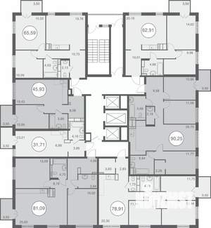 3-к квартира, вторичка, 79м2, 10/25 этаж