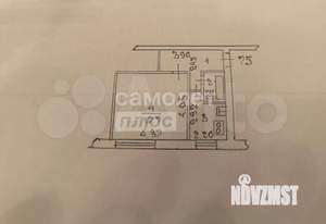 1-к квартира, вторичка, 31м2, 2/5 этаж