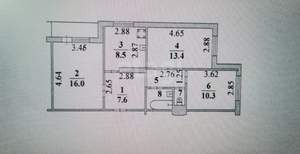 3-к квартира, вторичка, 63м2, 3/10 этаж