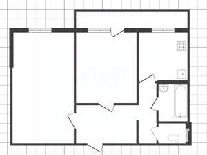 2-к квартира, вторичка, 58м2, 9/9 этаж