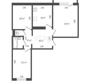 3-к квартира, вторичка, 63м2, 3/5 этаж