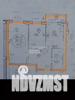2-к квартира, вторичка, 54м2, 8/13 этаж