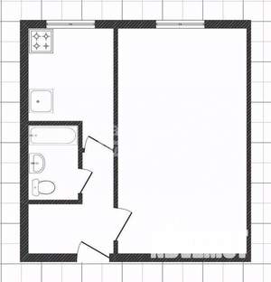 1-к квартира, вторичка, 32м2, 1/5 этаж