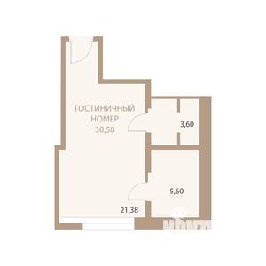 1-к квартира, вторичка, 31м2, 15/23 этаж