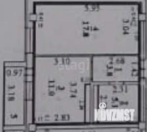 1-к квартира, вторичка, 38м2, 10/13 этаж