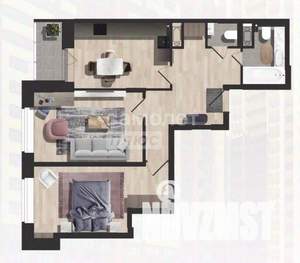 2-к квартира, сданный дом, 67м2, 18/19 этаж