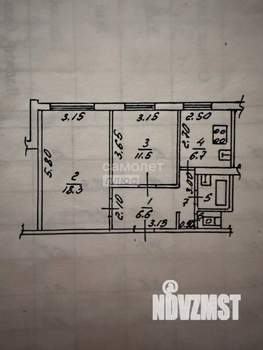 2-к квартира, вторичка, 49м2, 1/9 этаж