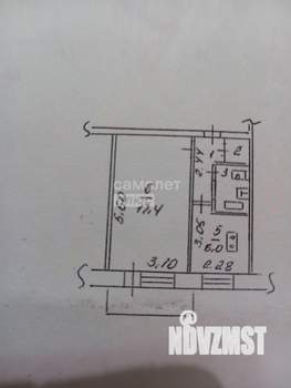 1-к квартира, вторичка, 33м2, 3/5 этаж