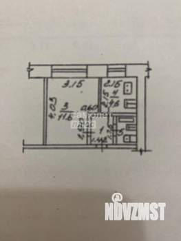 1-к квартира, вторичка, 21м2, 1/5 этаж