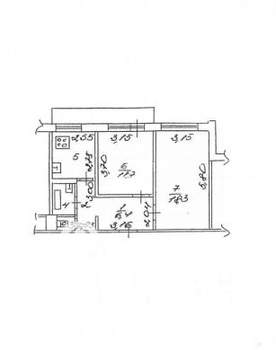 2-к квартира, вторичка, 50м2, 1/10 этаж