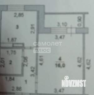 1-к квартира, вторичка, 32м2, 3/10 этаж