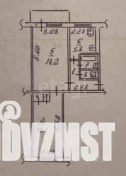 2-к квартира, вторичка, 46м2, 1/5 этаж