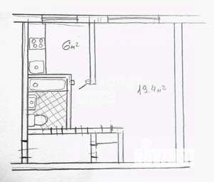 1-к квартира, вторичка, 31м2, 1/5 этаж