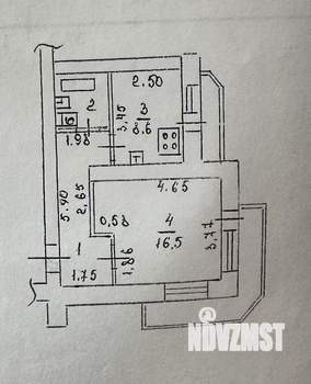 1-к квартира, вторичка, 38м2, 11/16 этаж