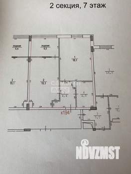 1-к квартира, сданный дом, 47м2, 7/25 этаж