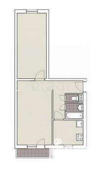 2-к квартира, вторичка, 44м2, 4/5 этаж