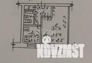 1-к квартира, вторичка, 36м2, 3/5 этаж